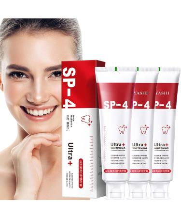 4TM probiotic whitening toothpaste SP-4 Super Prediotic Whitening toothpaste SP-4 Probiotic Stain Removal and Whitening Toothpaste SP-4 Whitening Colored toothpaste teeth suitable for all (3PC)