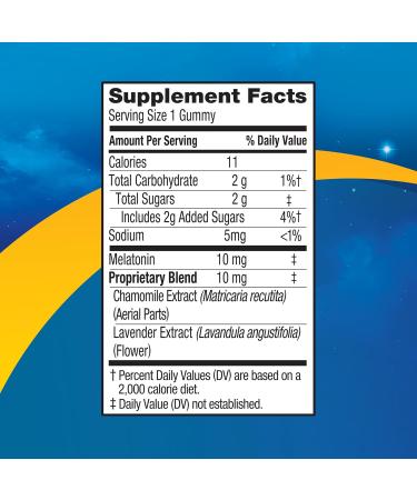 MidNite Deep Sleep Extra Strength 10 mg Melatonin Sleep Aid Non-Habit Forming Herbal Dietary Supplement for Adults Drug-Free Gluten-Free Lactose-Free Vegetarian-Friendly 36 Gummies - Buy Online on GoSupps.com