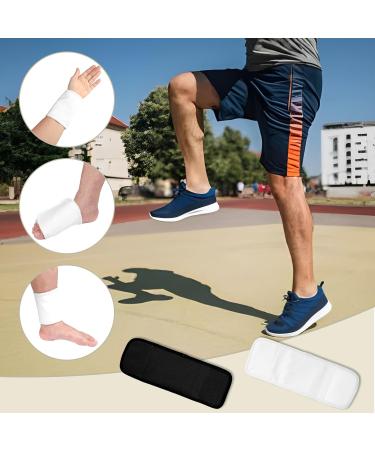 4-Piece Reusable Castor Oil Foot Pack | Castor Oil Compress Pads & Wraps | Flannel Towels for Soothing Relief | White & Black - Buy Online on GoSupps.com