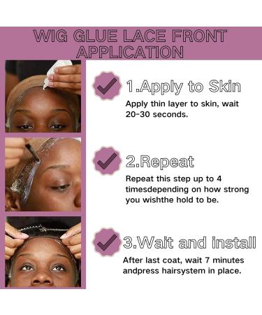 Wig Glue Lace Front Waterproof Lace Wig Glue Strong Hold Invisible Bonding Adhesive Hair Glue for Wigs Latex-Free and Oil-Resistant Wig Adhesive Glue Pro Hair Extension Glue - Buy Online on GoSupps.com