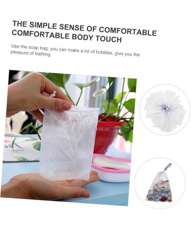 Baluue 40pcs Soap Bag Soap Net Foaming Net Bar Soap Face Soap Mesh Cosmetic Bag Soap Bar Foamer Bag Nylon 12x9.5cm Random Color - Buy Online on GoSupps.com