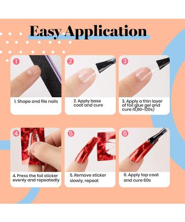 Beetles Nail Art Foil Glue Gel Set with 10PCS Animals Flowers Butterfly Stickers - 15ML Transfer Glues for Manicure DIY - Nail Dryer Curing Lamp Required - Soak Off - Buy Online on GoSupps.com
