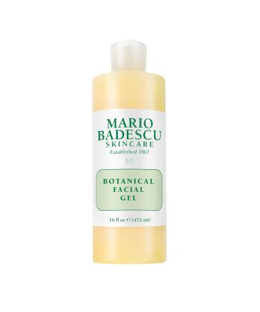 Mario Badescu Botanical Facial Gel Cleanser - Lightweight Oil-Free Face Wash for Women and Men - Face Cleanser Infused with Refreshing AHA Grapefruit Extracts 16 Fl Oz (Pack of 1)
