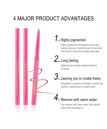 Bonnie Choice 20 Pc Colored Eyeliners Set - Long Lasting Waterproof Eye Makeup Liners for Women - Buy Online on GoSupps.com