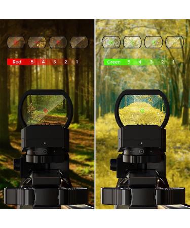 Red Green Dot Reflex Sight with 4 Reticles - Anti-Fog & Shockproof Aiming Scope - Buy Online on GoSupps.com