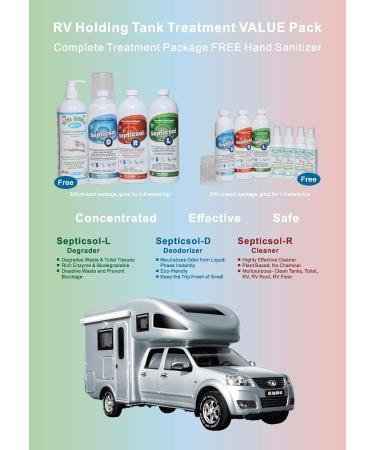 Septicsol-D Septic Treatment Concentrated Deodorizer Remove Unpleasant Odor in Liquid Very Quickly 450 ml Ideal for Household Septic Tanks RV Toilet Treatment Boat Toilet Treatment Black Tank Treatment RV Cassette Waste Tanks Portable Toilets & Potties fo - Buy Online on GoSupps.com