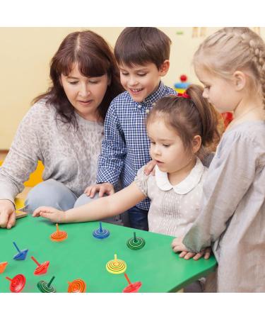 Buy Sterneer 30-Piece Wooden Spinning Tops - Ideal Party Favors & Birthday Gifts for Children - Buy Online on GoSupps.com