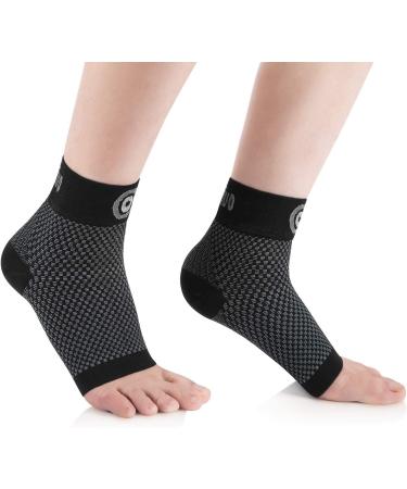 CAMBIVO Plantar Fasciitis Relief Socks for Women & Men  Ankle Compression Sleeve Support for All Day Wear with Arch and Ankle Support Large