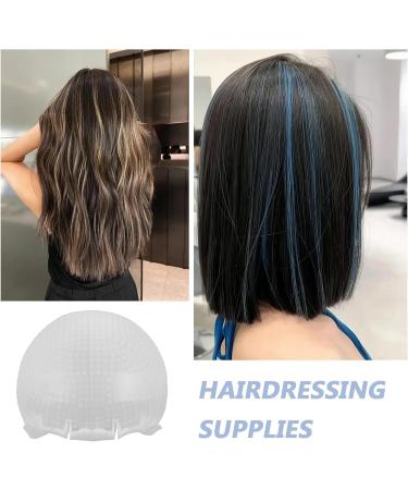Bonnet de Coloration Capillaire R utilisable en Silicone Souple Chapeau M ches avec Trous Pr -perfor s Motif toil Taille Standard Accessoire pour Salon de Coiffure et - Buy Online on GoSupps.com