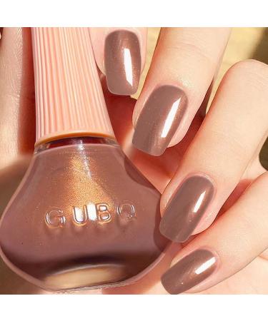 DouborQ Dark Nude Glitter Nail Polish Long-lasting Glossy Nail Art Varnish (11) Glitter Dark Nude - Buy Online on GoSupps.com