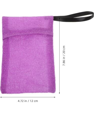 minkissy Bath Bag Soap Shampoo Nylon Purple Gloves Cleansing - Buy Online on GoSupps.com