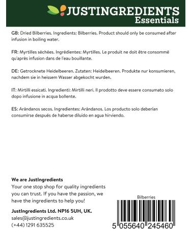 JustIngredients Essential Myrtilles 250 g - Buy Online on GoSupps.com