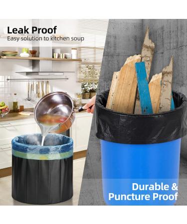 VacFreKep 8 Gallon Size Small Kitchen Drawstring Trash Bags Heavy Duty Tasteless Strong and Blue Garbage Bags (100 Count Bulk) - Buy Online on GoSupps.com