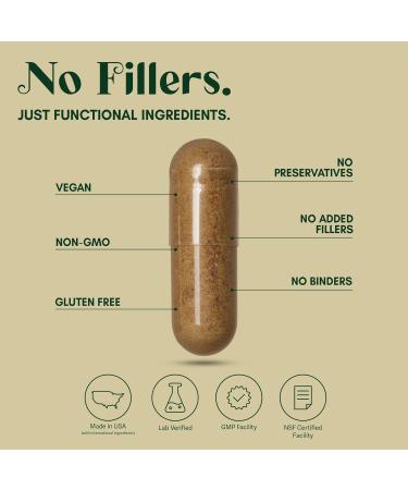 Rootful Mind Alpha Focus Nootropic - Memory and Focus Brain Booster Supplement with Choline Citicoline GPC L-Tyrosine Bacopa Monnieri DMAE Gingko Biloba Lion's Mane Niacinamide - 60 Capsules - Buy Online on GoSupps.com