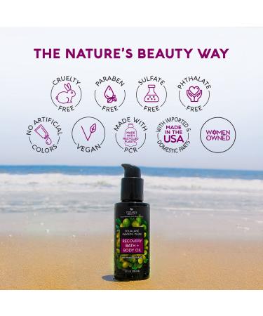 Nature's Beauty Squalane Kakadu Plum Recovery Oil Multi-Pack - Hydrating Body Oil with Hyaluronic Acid, Vitamin C & Almond Oil, 3.7 fl oz (2 Pack) - Buy Online on GoSupps.com