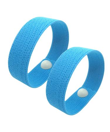 Bracelet for travel sickness acupressure bracelet waterproof for pushing against nausea against morning disease dizziness fear (couple) sky blue size XL 22.9 cm sky blue Xlarge 9 in.