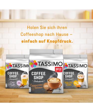 TASSIMO Capsules Coffee Shop Selections Cappuccino Intenso - 40 Coffee Capsules (Pack of 5) | Buy Online Ship Worldwide - Buy Online on GoSupps.com