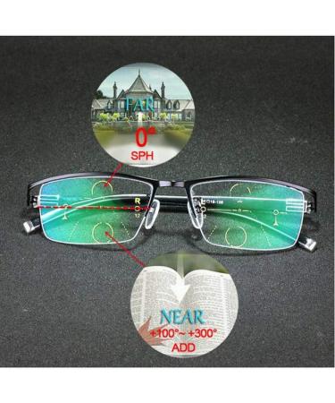 Buy MincL Blue Light Blocking Progressive Multifocal Reading Glasses for Women & Men - Antifatigue Bifocal Eyewear with Box (Red 2.5) - International Shipping Available - Buy Online on GoSupps.com