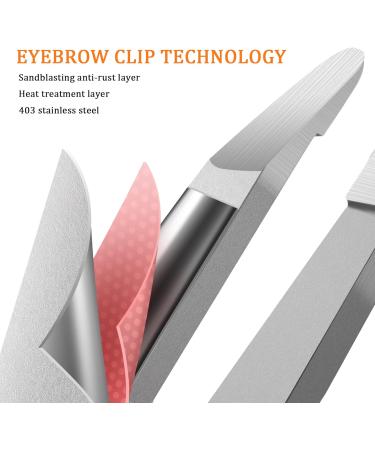 Buy Bezox Round Mouth Tweezers | 403 Stainless Steel Precision Eyebrow & Face Hair Removal | High-Quality Ingrown Hair Tweezers - Buy Online on GoSupps.com