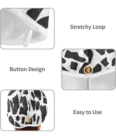 Black Graffiti Hair Towel 2 Pack - Super Absorbent Quick Dry Hair Turbans for Women & Girls | Ideal Hair Drying Solution - Buy Online on GoSupps.com