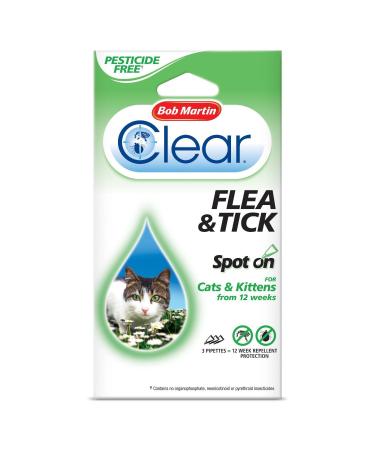 Bob Martin Clear Flea and Tick Spot On Cats 12 Weeks