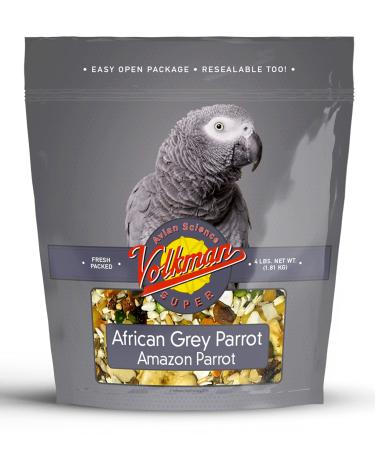 Volkman Avian Science Super African Grey Bird Food 3.99 Pound (Pack of 1)
