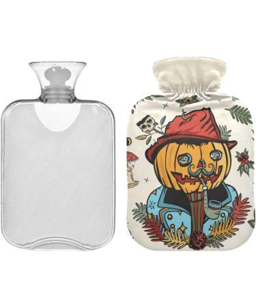 Naanle Halloween Pumpkin Heat Bottle - 1L Hand & Foot Warmer for Pain Relief | MITED Transparent Hot Water Bottle for Cold Therapy - Buy Online on GoSupps.com