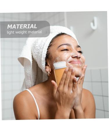 MAGICLULU Face Brush Beech Wood Facial Cleansing Brush Face Cleansing Brush Facial Exfoliator Brush Face Scrubber Exfoliator Brush Exfoliate for Face Scrubber Fiber Manual Exfoliating Brush - Buy Online on GoSupps.com
