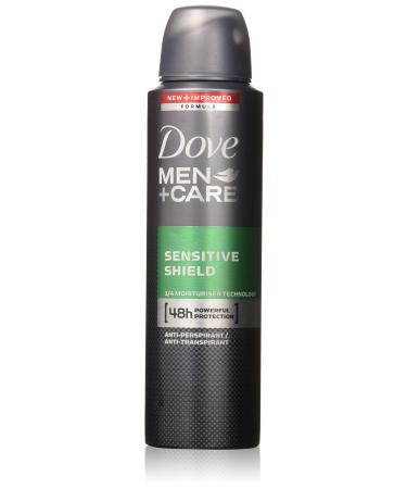 Dove Men + Care Dry Spray Antiperspirant Sensitive Shield 3.80 oz (Pack of 5)