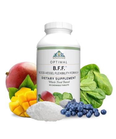 Optimal Health Systems Optimal BFF 90 Chewable Tablets (30 Servings). Raise Nitric Oxide Levels Better Oxygen Flow Improve Circulation Artery Support 90 Count (Pack of 1)