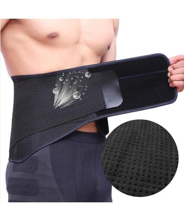 Ghakke Breathable Lower Back Bandage - Steel Plates Waist Protection Belt for Herniated Disc & Sciatica - Unisex Lumbar Decompression - Pain Relief - Black Size L - Buy Online on GoSupps.com