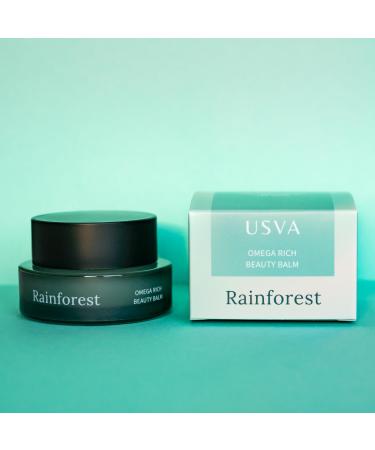 USVA Rainforest Omega Rich Beauty Balm | Nourishing Facial Mask with Rainforest Botanicals | Precious kokum and nourishing shea butter soften and protect the skin | kukui and macadamia nut oils