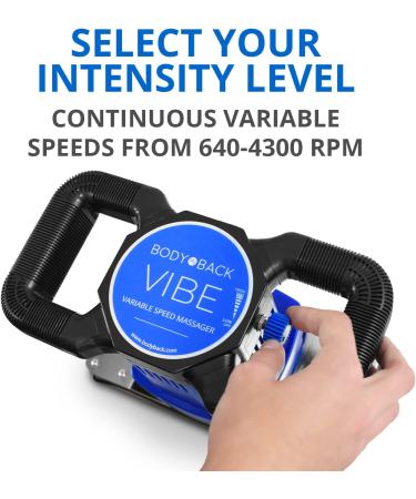 Body Back Vibe 2.0 - Variable Speed Handheld Chiropractor Massager | Muscle Pain Relief Orbital Device | Professional Quality Tool - Buy Online on GoSupps.com