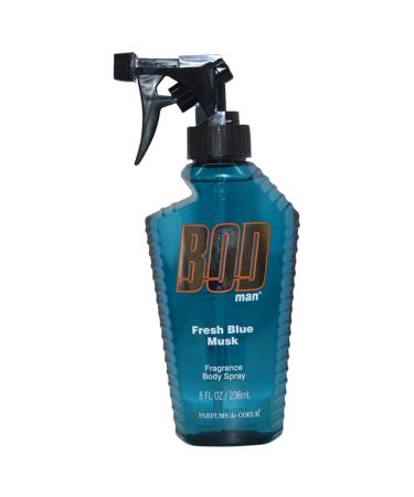 Parfums de Coeur BOD Man Fresh Blue Musk Fragrance Body Spray 8 oz