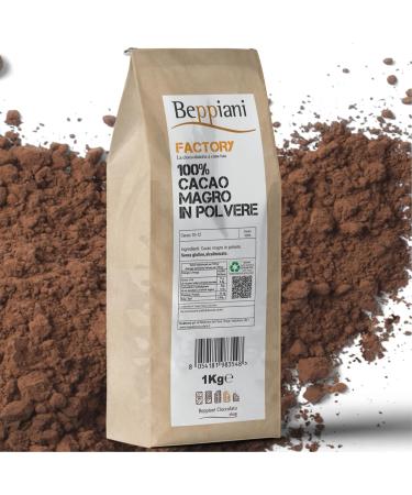 Beppiani Cacao Amaro Powder - 1 kg - Professional Product - Packaged in Italy - Suitable for all preparations - Buy Online on GoSupps.com