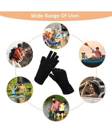 simarro Anti-UV Gloves for Gel Nail Lamp Professional UPF50+ UV Protection Gloves for Manicures UV Sun Protection Fingerless Gloves Protect Hands from UV for Light(Black Fingerless) - Buy Online on GoSupps.com