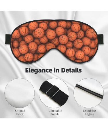 Basketball Orange Soft Sleep Eye Mask Female Breathable Eye Patch Perfect for Travel and Relaxation - Buy Online on GoSupps.com