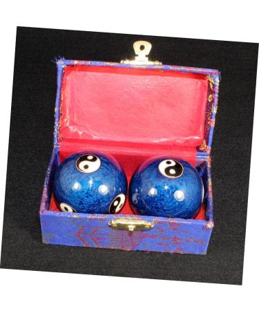 Clispeed Baoding Balls - Chinese Massage Balls for Hand Exercise | MX2PCS Blue - Enhance Fitness & Health - Buy Online on GoSupps.com