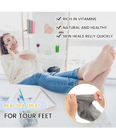 JAGELY Moisturizing Heel Socks - 7 Pairs Spa Gel Socks for Cracked Heels | Repair Dry Skin for Men & Women - Buy Online on GoSupps.com