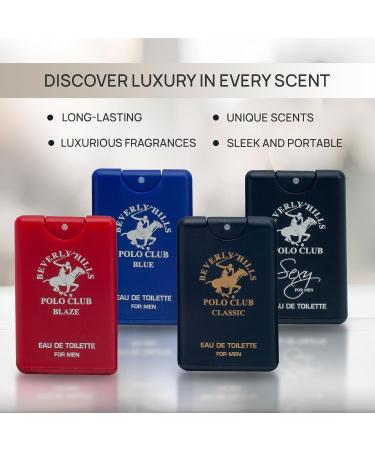 Beverly Hills Polo Club MENS 4PC 20ML POCKET SPRAY - ORIGINAL STRIPED - CONTAINS BLAZE/CLASSIC/BLUE/SEXY - Buy Online on GoSupps.com