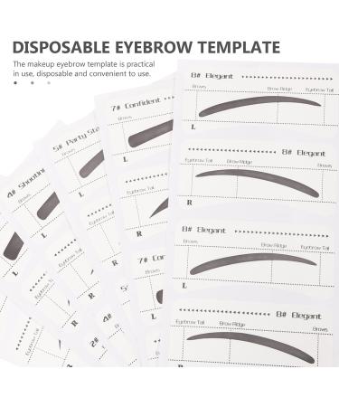 TEHAUX Pochoirs Sourcils Jetables 6 Pi ces Papier Maquillage Sourcils Femmes D butantes Autocollants Pr cision Beaut Usage Quotidien - Buy Online on GoSupps.com