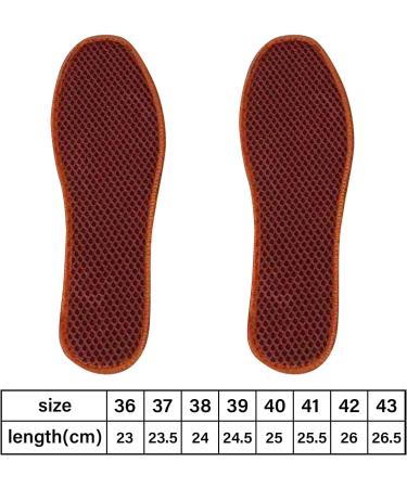 Bamboo Charcoal Mesh Insoles - Sweat-Absorbent Washable Shoe Pads for Men's Leather Shoes (Size 38) - Khaki - Buy Online on GoSupps.com