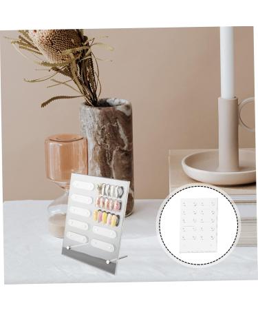 Beavorty 1 Set nail display board nail sample chart board false tip display stand nail art practice tool nail art display rack nail color display DIY Nail piece Acrylic Work nail polish 20x16cm Transparent 1 - Buy Online on GoSupps.com