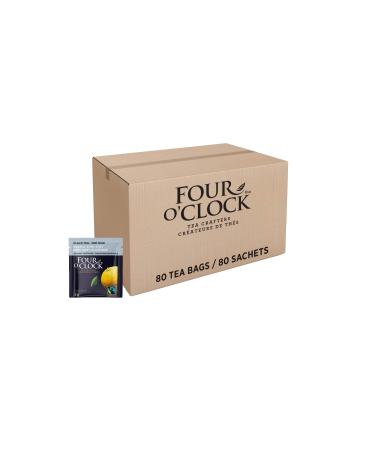Four O'Clock Earl Grey Black Tea Non-Gmo Kosher Gluten-Free 80 Teabags