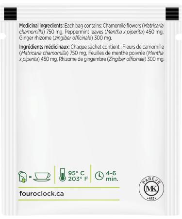 Four O'Clock Herbalist Digestive Herbal Tea Non-Gmo Kosher Gluten-Free 6 Pack of 20 Teabags - Buy Online on GoSupps.com