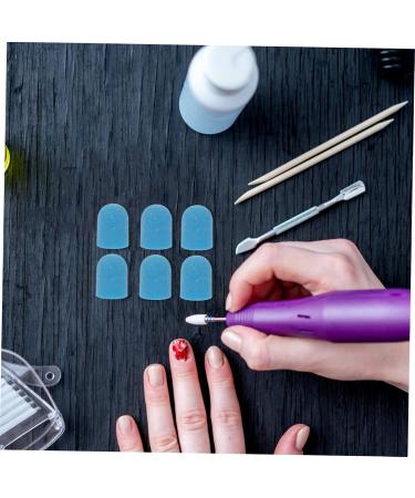 FRCOLOR Drill Nail Sand Cap nail art polishing caps manicure ceramic nail drill bit drill bits for nails 180 Grit Electric Nail Drill nail drill buffer bit nail art kit Pedicure Nails - Buy Online on GoSupps.com