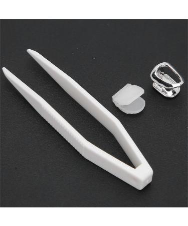 Hip Hop Tooth Hip Hop False Tooth Fashionable Hollow Brass for Party for Most Teeth for Daily Use(Silver) - Buy Online on GoSupps.com