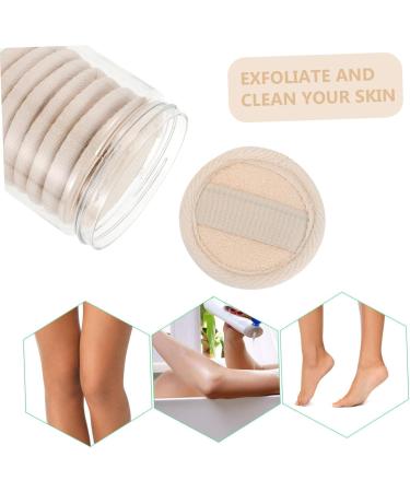 Angoily 1 Set Loofah Face Wash Facial Scrub Pad Reusable Facial Pads Natural Sea Sponge Loofah Exfoliating Sponges Face Sponges Cleansing Cotton Loofah Pad Round Miss Face Pad - Buy Online on GoSupps.com