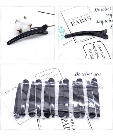 Flzone 12 Black Duck Hair Clips for Women - Alligator Curl Hair Clamps | DIY Hair Accessories for Girls (12cm/4.72 inch) - Buy Online on GoSupps.com