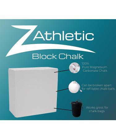 Z Athletic Block Chalk 8-Pack - 2oz Blocks for Gymnastics, Weightlifting, Rock Climbing, Crossfit - Buy Online on GoSupps.com